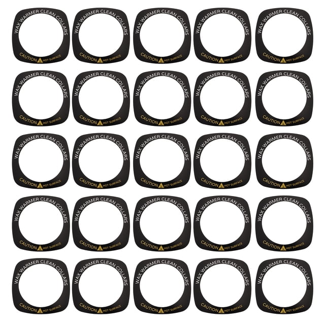 CIMAXIC Tapis de Chauffe-Cire pour Machine Noir Résistant aux Taches 50 Pcs, 5.67"X5.67"X0.04 Pouces