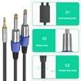 thumbnail image 6 of Osdhezcn MultiPurpose 3.5mm to 1/4" Mono Music Splitter Cable for Gear & Instrument, 6 of 12