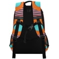 thumbnail image 3 of FORMRS Unisex Backpack Elementary School Travel Bookbag with Reflective Stripes, Orange Circle, 3 of 7