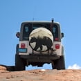 thumbnail image 5 of Heavy Duty Spare Tire Cover Bear And Mountain Protectors Weatherproof Dust-Proof Nature Mountain Trees Tire Cover Fit for Trailers SUV Off-Road Vehicle Camper And Trucks 15inch, 5 of 8