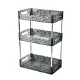 thumbnail image 2 of Tongina Bathroom Storage Rack Cosmetic Storage Tray Decor Decorative Tray Bathroom Vanity Tray Jewelry Tray for Dorm Shampoo Perfumes Clear Gray 3 Layer, 2 of 8