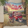 thumbnail image 3 of Be My Valentine's Mastiff Truck Full of Love Flower Balloon Quilt Blanket Mastiffs Dog Lover Gifts Idea Cozy Comforter Throw Blanket - 02029, 3 of 5