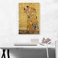 thumbnail image 2 of ARTCANVAS The Embrace 1905 Canvas Art Print by Gustav Klimt - Size: 26" x 18" (1.50" Deep), 2 of 9