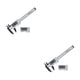thumbnail image 2 of Riwesomey Calibrador Vernier LCD de 0 a 100mm, regla de medición de micrómetro, calibre de plástico, carpintería, reiniciable, portátil con pilas Plata 2piezas Riwesomey CBP157553, 2 of 5