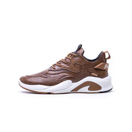

Kesitin Mens Casual Sneaker Non Slip Sneakers Lace Up Running Shoes Comfort Lightweight Walking Shoe Outdoor Low Top Brown Warm Shoes 8.5