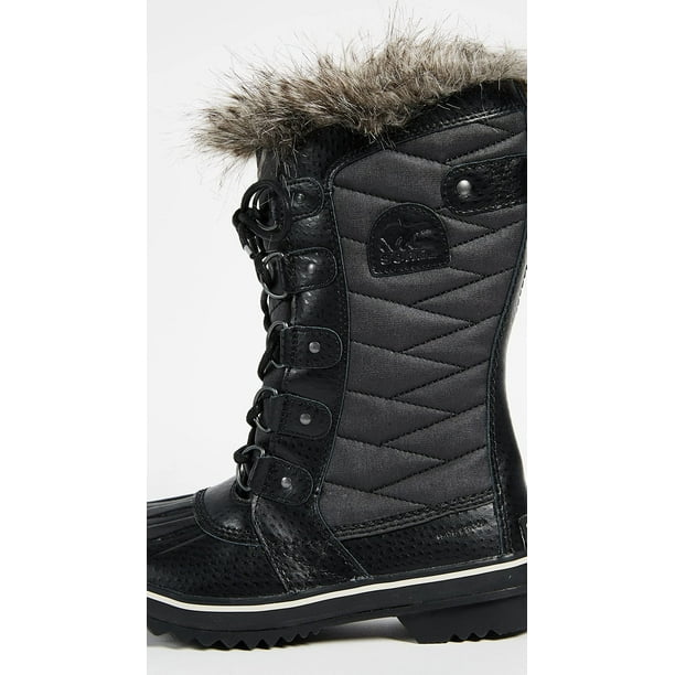 Sorel Women s Tofino Ii Black Stone Mid Calf Canvas Snow Boot