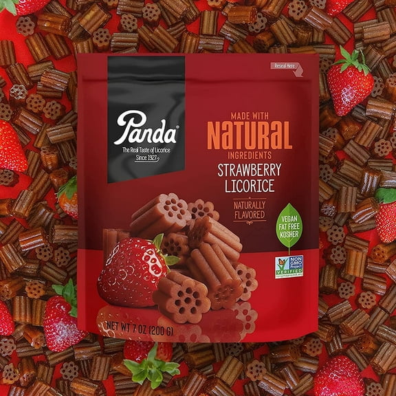 Panda Strawberry Licorice - 7 oz Pack of 2