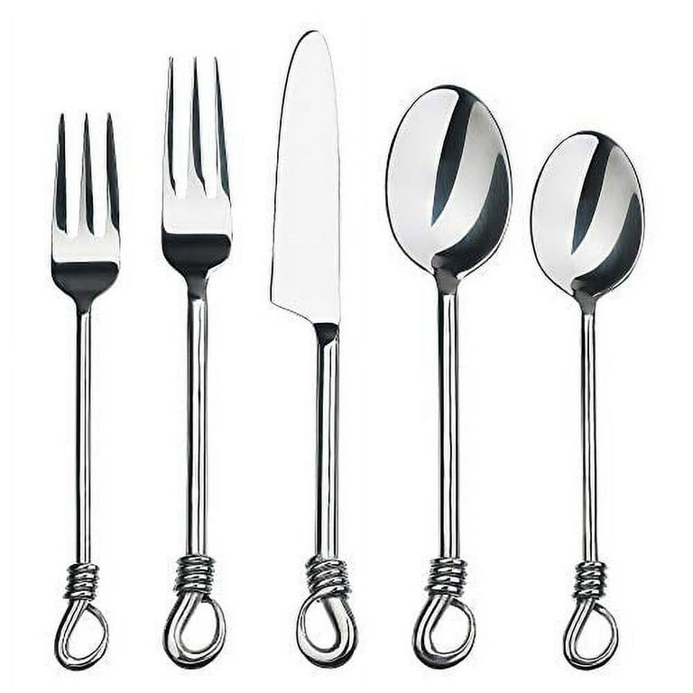Gourmet Settings Twist 20pc. 18/10 Stainless Steel Flatware Set