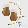 thumbnail image 4 of Pantuflas para Hombre o Mujer de Gamuza Interior Afelpadas Acolchadas Comodas Calidas Ideales para Invierno, 4 of 5