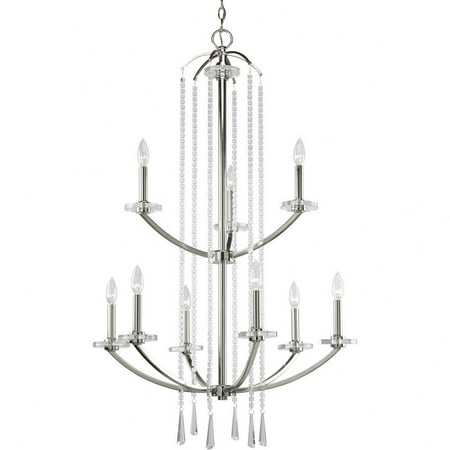 Nissé Collection Nine-Light, Two-Tier Chandelier