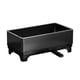 thumbnail image 2 of Organizador de fregadero de cocina, ahorra espacio, soporte para trapos de cocina, autodrenante, acero inoxidable negro, 2 of 9