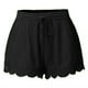 thumbnail image 3 of MELDVDIB Pantalones cortos casuales de algodón de talla grande para mujer, pantalones cortos de cintura elástica cómodos con cordón, pantalones cortos de verano con bolsillos (S-5XL), ¡Liquidación de, 3 of 6