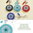 thumbnail image 5 of Rhinestone Keychains Velvet Evil Eye Keychain Charms Bling Keychain Accessories with Tassel Charms for Keys Bags, 5 of 9