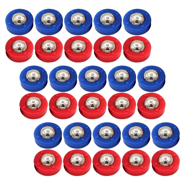 FESTFENDS 30Pcs Tabletop Shuffleboard Sliding Pucks Assorted Color for Family Entertainment Compact and Portable
