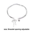 thumbnail image 4 of DHliIQQ Silver Metal Breaclet with Bow & Small Bell Charm Adjustable Jewelry, 4 of 7