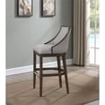thumbnail image 4 of Bowery Hill 30" Stationary Bar Stool in Drift Brown and Beige, 4 of 5