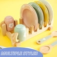 thumbnail image 2 of Juego de Cocina de Madera para Niños, 1 a 6 Años - Juguetes Montessori con Platos y Accesorios de Cocina, 2 of 4