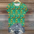 thumbnail image 3 of Tee for Women 2025 Cute Print Short Sleeve Tunic Tshirt Cotton Crewneck Blouse Tees Dressy Casual Shirts, 3 of 4