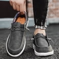 thumbnail image 6 of Men's Casual Loafers Slip On Leather Shoes Lightweight Driving Shoes Male Casual Sneakers Flats Walking Shoes, 6 of 9