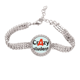 thumbnail image 1 of El mejor alumno Pulsera de tobillera de cadena de tenis, joyería de diamantes, 1 of 3