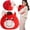 Red, variant on Crying Horse 2026 Year of The Horse Chinese New Year Ornaments,13.77" Cute House Plush Mascot Home Decor Gifts Indoor Outdoor Ornament for Car,Bag,Holiday(Red)