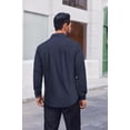 thumbnail image 4 of COOFANDY Mens Dress Shirts Long Sleeve Casual Button Down Shirts Formal Business Shirt, 4 of 6