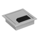 thumbnail image 5 of Caja de Roscar para Escritorio de Oficina de 80 X 80 cm, Tapa para Orificio de Alambre para Mesa de Computadora, Tapa para Cepillo Cuadrado, Color Plateado, 80 X 80, 5 of 5