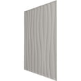 thumbnail image 4 of Ekena Millwork 19 5/8"W x 19 5/8"H Shoreline EnduraWall Decorative 3D Wall Panel, Textured Metallic Silver (Covers 2.67 Sq. Ft.), 4 of 6