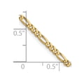 thumbnail image 2 of FJC Finejewelers 14 kt Yellow Gold Flat Figaro Chain 24 Inches x 2.25 mm, 2 of 8