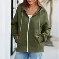 thumbnail image 4 of Women's Essentials Hoodie for Fashion Loose Long Sleeve Pullover Hoodie Pockets Sweatshirt Fleece Jacket Coat Tops, 4 of 8