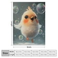 thumbnail image 4 of Orinice Chick Blanket, Fluffy Blanket, Super Warm &amp; Soft Throw Blanket, Blanket As Sofa Cushion, Bedspread Or Living Room Blanket  50x60in, 4 of 6