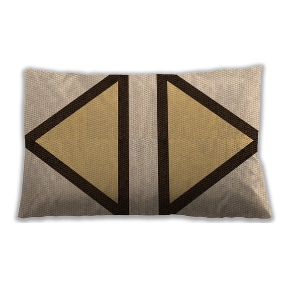 Ahgly Company Indoor Rectangular Contemporary Lumbar Throw Pillow, 13 inch by 19 inch