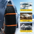 thumbnail image 2 of Universal Reusable Anti-Skid Tire Chains - Nylon/PE Winter Safety Chains for Snow/Ice/Mud, Fits Cars/SUVs/Trucks, Easy Installation & Durable Traction Gear, 2 of 5