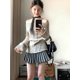 thumbnail image 4 of Suéter de estilo coreano con hombros descubiertos para mujer, jersey de punto de manga larga elegante y dulce, suéteres ajustados de moda bonitos de Deeptown, 4 of 5