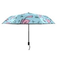 thumbnail image 3 of Doddle Crosses Bibles Hearts All Weather Umbrella Triple Folding Parasol 6 Ribs UV Protection Portable, 3 of 8