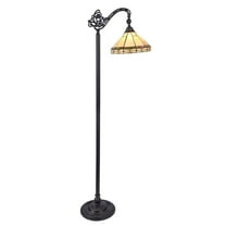 CHLOE Lighting BELLE Tiffany-style 1 Light Reading Floor Lamp 11" Wide