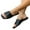 Black, variant on Miluxas Summer Sandals Clearance Women's Crocodile Embossed Flat Sandals Cross Strappy Open Toe Slide Sandals Rose Gold 9.5(43)