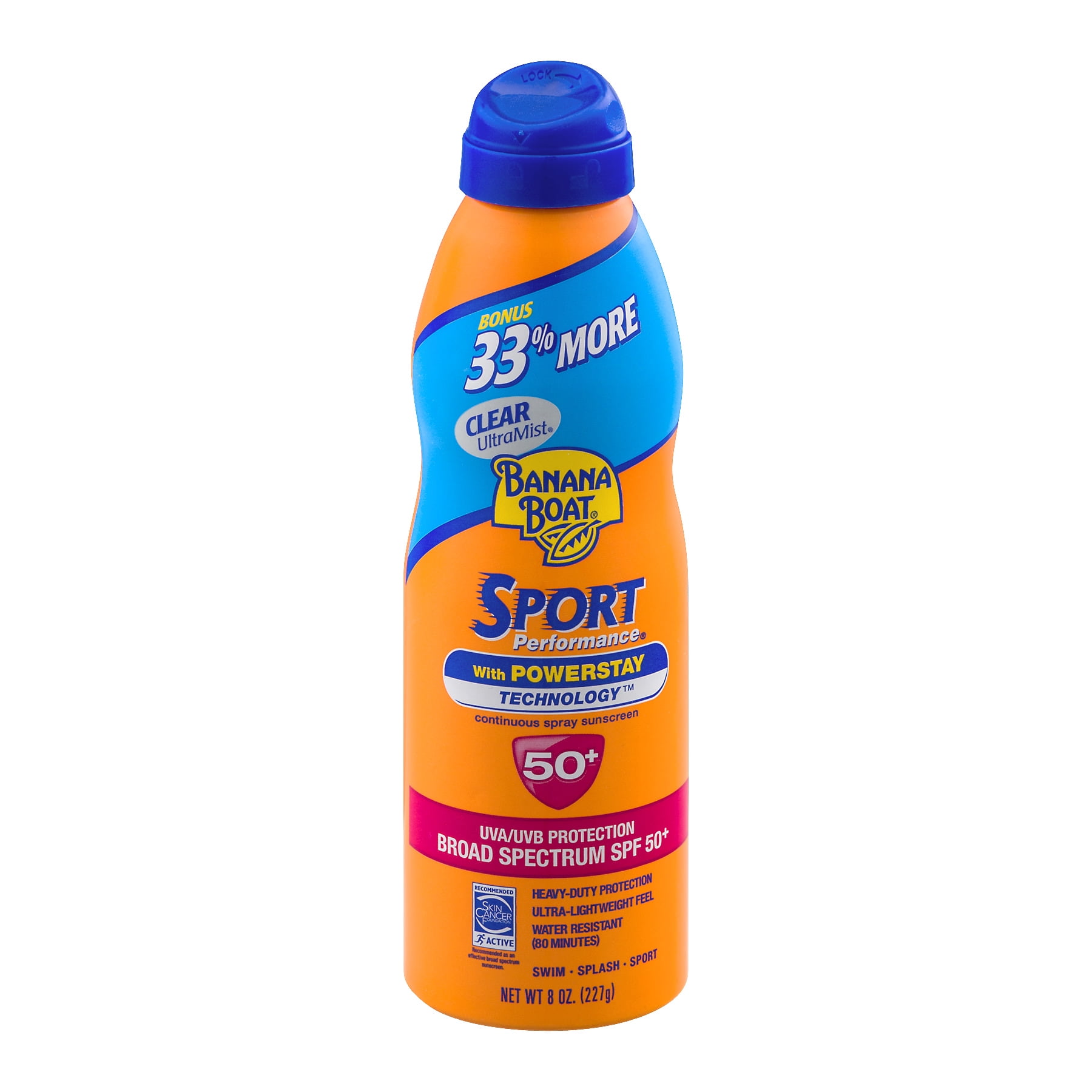 Banana Boat Sport Performance With Powerstay Continuous Spray Sunscreen Broad Spectrum SPF 50
