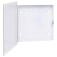 thumbnail image 4 of Caja de llaves VidaXL blanca con pizarra magnética con acabado de acero y vidrio, 4 of 8