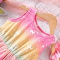 thumbnail image 4 of MEZZALL Toddler Girls Sleeveless Hearts Prints Dress Dance Party Sundress, Pink, 3-4 Years, 4 of 6