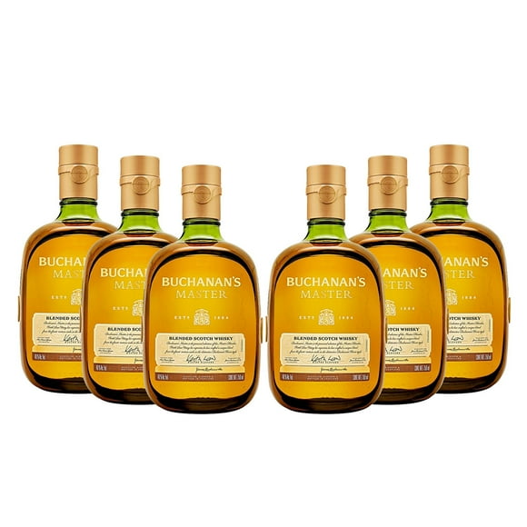 Pack 6 Whisky Buchanan's Master Blended Scotch 750 ml Importado Buchanan's Whisky / Buchanan's