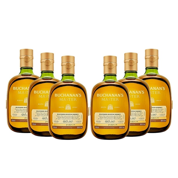 Pack 6 Whisky Buchanan's Master Blended Scotch 750 ml Importado Buchanan's Whisky / Buchanan's