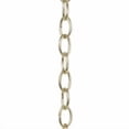 thumbnail image 2 of B&P Lamp® Baby Oval Steel Chain, 3/4 Inch by 5/8 Inch Links, Brass Plated, 2 of 2