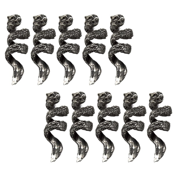 de anillos vikingos Uds., abalorios DIY, lazos para barba, accesorios para el cabello, pinzas para barba para hombres y mujeres Plata Salvador Bobinas de joyería de barba
