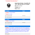 thumbnail image 2 of Engine Mount Bushing - Compatible with 1999 - 2005 Volvo S80 2.9L 6-Cylinder 2000 2001 2002 2003 2004, 2 of 2