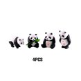 thumbnail image 4 of Bewildely decorativa de Panda de 4 Uds., adornos lindos, accesorio de Animal, miniaturas de simulación de paisaje, regalo de Micro Decoración del hogar Grande, 4 of 6