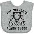 thumbnail image 3 of Inktastic The Worlds Cutest Alarm Clock Boys or Girls Baby Bib, 3 of 4