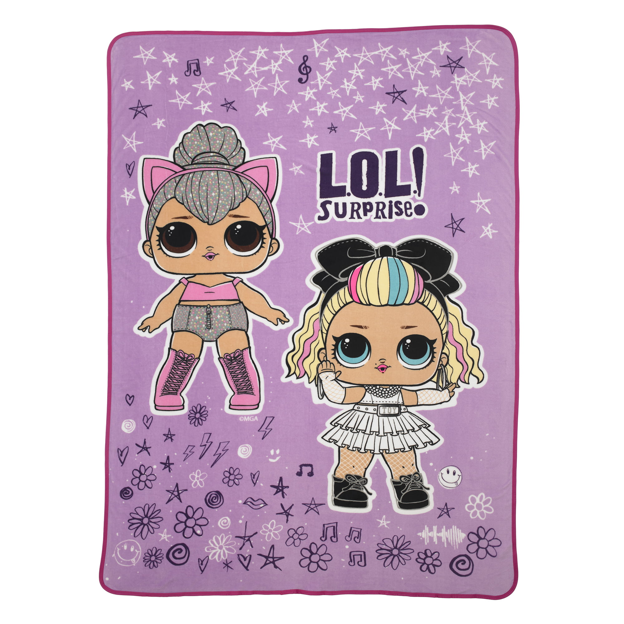 WITH FREE BARBIE BUBBLES AND P/P LOL SURPRISE SOFT FLEECE BLANKET 