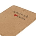 thumbnail image 4 of ZOENHOU 400pcs 2.6 x 2 Inch Kraft Paper Earring Card Holder, Earring Display Cards, Brown Earring Cards for Earring Displaying, Selling, 4 of 6
