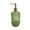 Green, variant on Jubipavy 400ml Diamond-Cut Glass Soap Dispenser, Refillable Pump Bottle for Hand Soap Shampoo Lotion, Khaki/Blue/Green/Gray Options